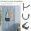 2St Ruimtebesparende Dubbele Deurhangers Voor Kleding Thuis 4