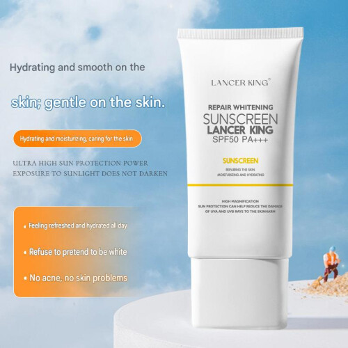 (Normal Specifications) SPF50+ PA+++ Sunscreen Lotion 2-in-1 Isolation & Moisturizer Airy Texture for Men & Women 60ml 1
