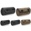 (1)Applicable Motorcycle Fork Bag PU Leather Handlebar Tool Pouch Handle Bar Roll Storage Bag with 2 3
