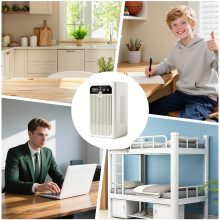 Portable Desk Fan Mist Function Quiet Rechargeable 2 Speed Desktop Cooling Home Bedroom Office