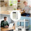 Portable Desk Fan Mist Function Quiet Rechargeable 2 Speed Desktop Cooling Home Bedroom Office 1