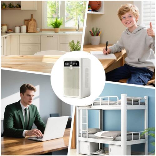 Portable Desk Fan Mist Function Quiet Rechargeable 2 Speed Desktop Cooling Home Bedroom Office