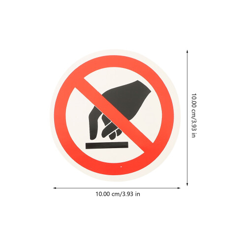 3St Do Not Touch Veiligheidslabels Zelfklevend Met Goede Plak 1