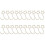(Gold) Star Hooks for Christmas Tree Balls Decor 20 Pack Bright Red Star Shaped 2