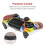 Capa de silicone para comando PS4, compatível com comando DualShock 4, com 2 capas para analógicos, proteção antiderrapa 4