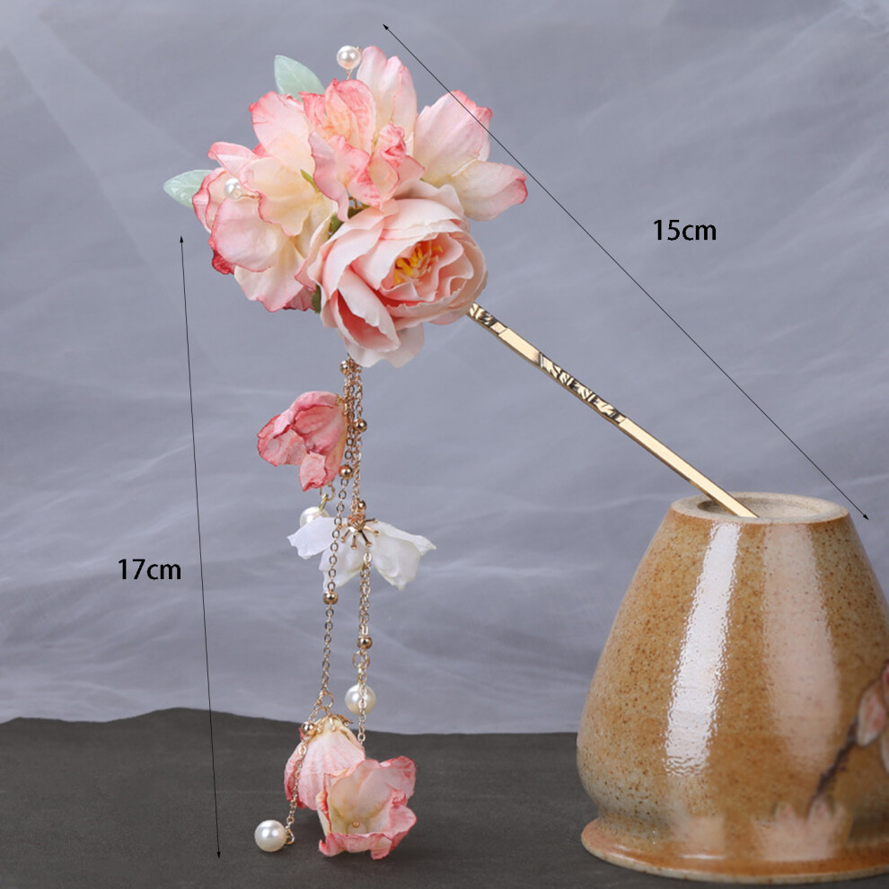 Phui-Pet-Supplies Asian Hair Sticks - Alloy Floral Gift For Christmas