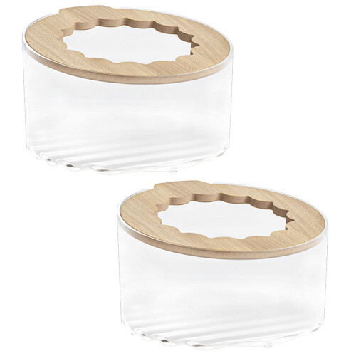 2St Hamster Zandbad Doos Transparant Met Accent 2