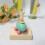 (Rabbit sitting in a) Easter Spring Rabbit Resin Figurine Sitting on Eggshell Table Decor 4