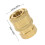 4St Messing Tuinslang Snelkoppeling, 1/4 Inch Met Stevige 2