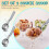 4Pcs 4oz Release Cookie Scoops Ice Cream Scooper with Trigger Release Portion Scoop Stainless Steel for Portion Control 5