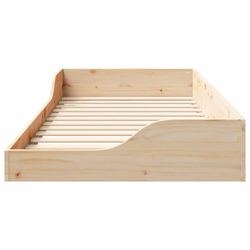 VidaXL vidaXL Bed Frame Brown 80 x 200 cm Solid Pine Wood 2