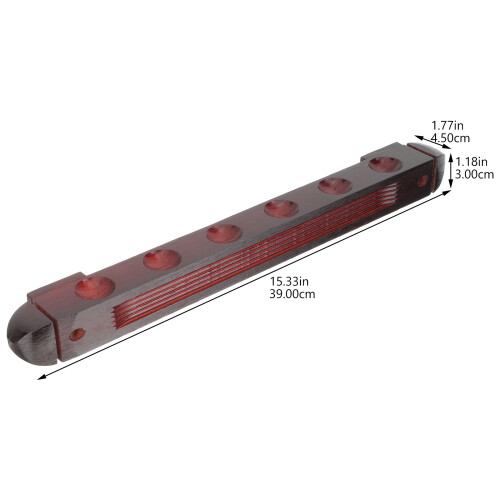 1Set Pool Cue Rack Wall Mount Billiard Pole Holder 1
