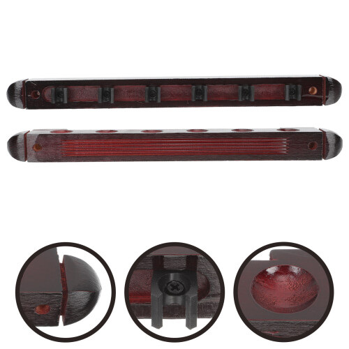 1Set Pool Cue Rack Wall Mount Billiard Pole Holder 2