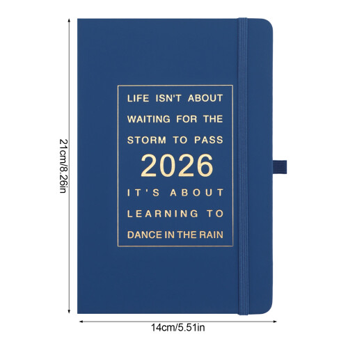 (Blue) English Planner - Durable Notebook for Students & Pros 1