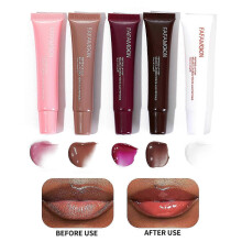 5* Water Light Beep Lip Mirror Liquid Lip Honey Lip Glaze Plump Lip Oil Moisturizing Non-stick Cup Glass Lip Oil 10ml