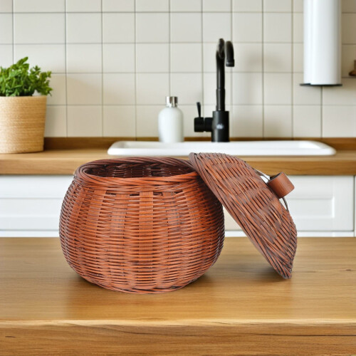 Compact Desktop Storage Basket Voor Eieren En Fruit 2