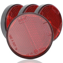 8St Duurzame Ronde Reflectors Met Schroeven Voor Wegmarkeringsposten
