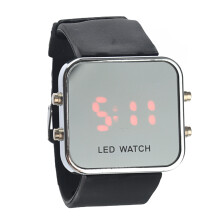 1Silikonen LED- Met Spiegelglas En Zwarte Unisex Stijl