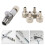 1Set Robuuste Airbrush Aansluitset Van Legering Voor Luchtcompressor 8
