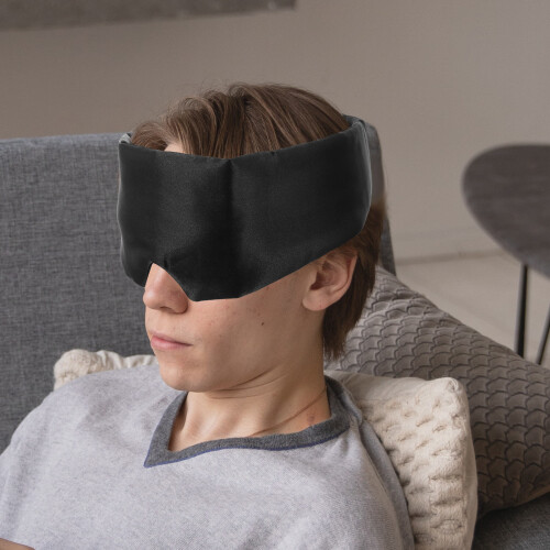 Zwart Slaapmasker Met Ooggedeelte 1