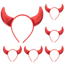 6St Halloween Haaraccessoire Met Duivelshoorns Voor Carnavalsfeest