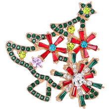 1Alloy Kerstboom Broche, Modieuze Sjaalspeld Vrouw Multikleur