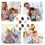 2Sets Haarclips Set Met Hartvormige Mini Knijpclips 5