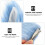 1Set Blauwe Vosstaart Haarclip Set Verkleedfeest Decor 4