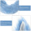 1Set Blauwe Vosstaart Haarclip Set Verkleedfeest Decor 5