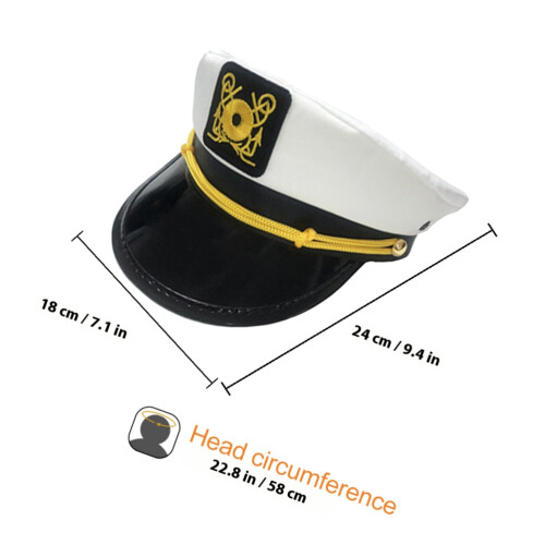 1Captain Hat Zeemanspet Met Klep Zonbescherming 1