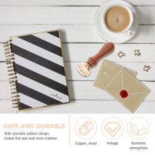 1Set Vintage Waszegel Stempel Met Handvat Voor DIY