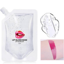 Moisturize Lip Gloss Base Oil Material Makeup Primers, Non-Stick Lipstick Primer Clear Lip Gloss Base Gel for DIY Handmade Lip Balms