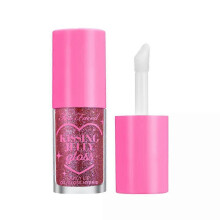 Too Faced Kissing Jelly Hydrating Lip Oil Gloss, Non-sticky High-shine, 0.15 Fl Oz - Grape Soda