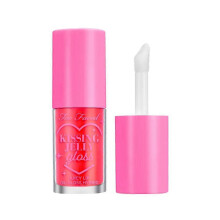 Too Faced Kissing Jelly Hydrating Lip Oil Gloss, High Shine, Non-sticky, 0.15 Fl Oz - Sour Watermelon