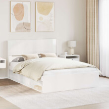 vidaXL Headboard High Gloss White PB