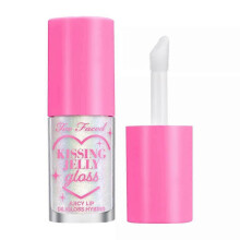Too Faced Kissing Jelly Gloss, Hydrating Lip Oil, Non-sticky Shine, 0.15 Fl Oz - Strawberry Frosting