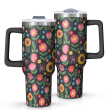 Pioneer Flower Floral Tumbler 115 ml isolerad