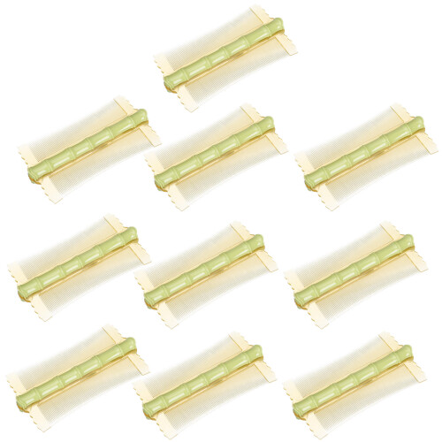 10St Draagbare Plastic Fijne Kam Voor Haarstyling