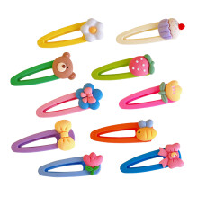10St Cartoon Fruit Haarclip Set Voor Kleuters Kleurrijk En Stevig