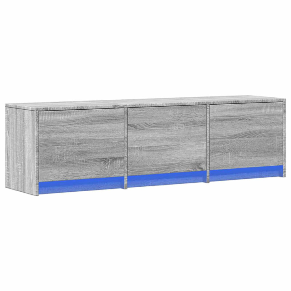 Vidaxl Tv Cabinet Grey Sonoma 140 X 34 X 40 Cm Engineered Wood