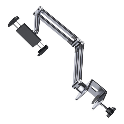 Bras de montage de bureau universel en aluminium pour-Gris