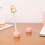Mini ceramic toothbrush holder – peach, 1 piece 7