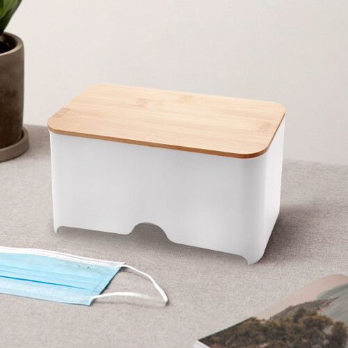 Mask Storage Box Portable Mask Storage Case Dust-Proof Moisture-Proof Pollution-Proof Face Mask Storage Box White 2