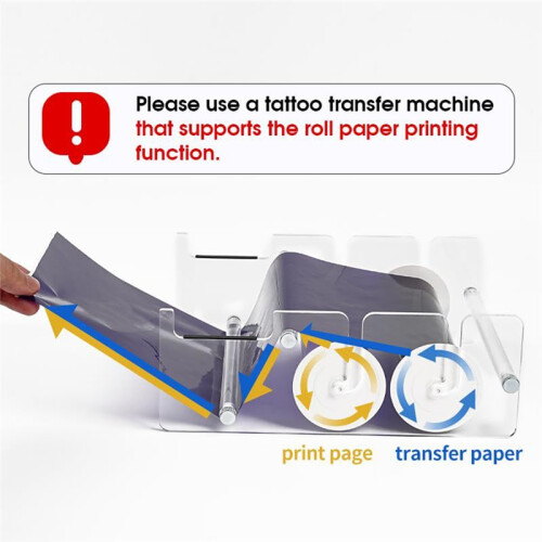 Transfer Paper - 95ft Tattoo Paper Roll, Double Layer Thermal for Long Drawing Function Transfer Machine 1
