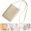 Beige PU Crossbody Mini Telefoonportemonnee Dames 7