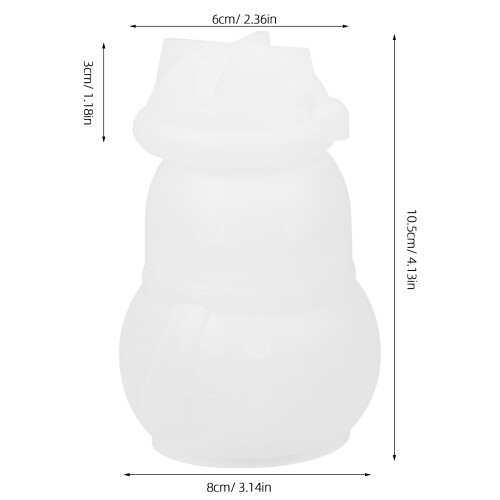 1Set DIY Silicone Mal Sneeuwpop Pot - Herbruikbare Epoxy Harshouder 1