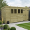 14 x 5 Pent Shed Tanalised (Double Door, With Windows) 1
