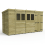 14 x 5 Pent Shed Tanalised (Double Door, With Windows) 2