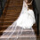 Luxurious Pearls Beaded Wedding Veils For Various-Cream 300cm 9