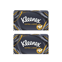 Kleenex 90 Count Facial Tissue Extra Large Pack of 2